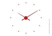 Интернет-магазин предлагает Вам настенные часы Nomon Oj Wall Clock, Red